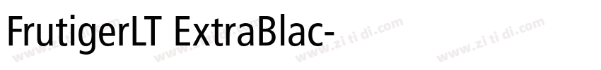 FrutigerLT ExtraBlac字体转换